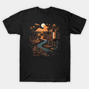 Bean Peaks Surreal Coffee Mines T-Shirt